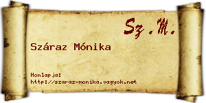 Száraz Mónika névjegykártya